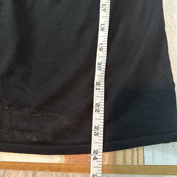 Theory Cowl Racerback Washable Silk Tank Top Black Size Medium Minimalist - Picture 10 of 11